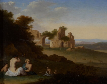 Catalog image of Nymphs in a classical landscape