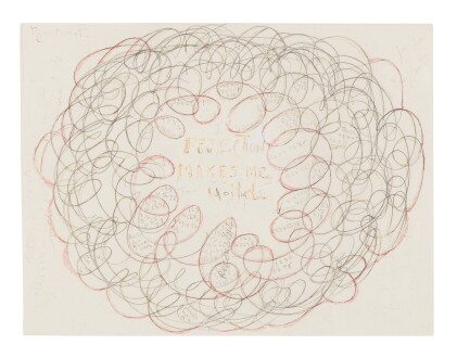 Catalog image of louise bourgeois | rejection makes me wild [a double-sided drawing]