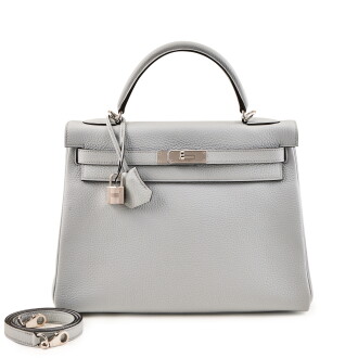 View 1 of Lot 108: Bleu Brume Togo Kelly 32 Retourné Palladium Hardware, 2020