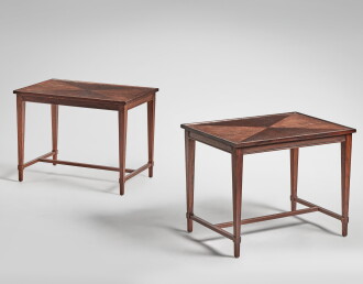 View 1 of Lot 114: Pair of Side Tables