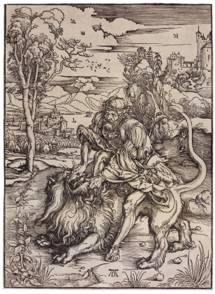 Catalog image of Samson rending the Lion