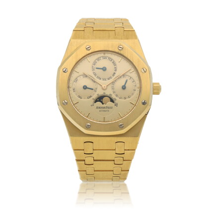 Catalog image of Royal Oak Perpetual Calendar, Ref. 25654BA.OO.0944BA.01 Yellow gold perpetual c…