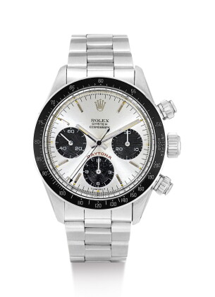 Catalog image of rolex | cosmograph daytona 'big red', reference 6263, a stainless steel chronog…