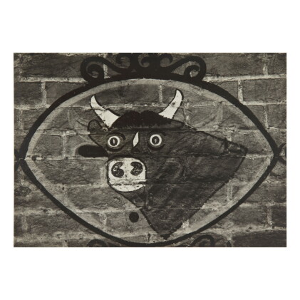 Catalog image of walker evans | butcher sign, mississippi