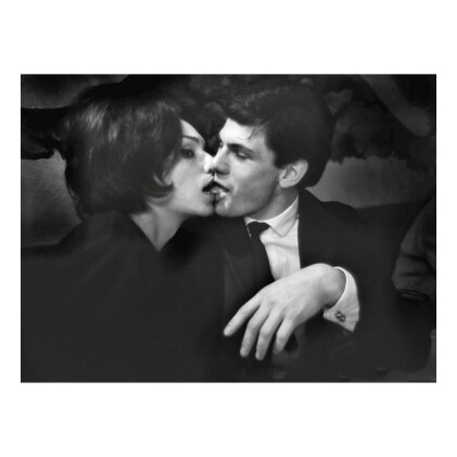 Catalog image of christer strömholm | nana kissing a man, place blanche, paris