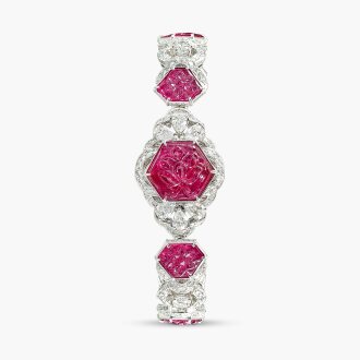 View 1 of Lot 1745: Unique Ruby and Diamond Wristwatch | 格拉夫 | 紅寶石 配 鑽石 腕錶