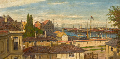 Catalog image of alexei petrovich bogoliubov | view of the naval port at copenhagen from the win…