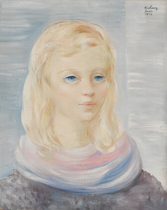 Catalog image of jeune fille aux yeux bleus