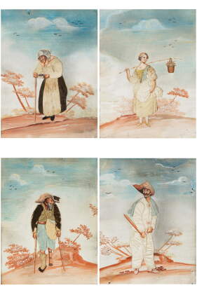 Catalog image of english school, 18th century [ecole anglaise du xviiie siècle] | comedy charact…
