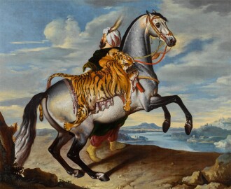 View 1 of Lot 170: An Arab horse with an oriental groom
