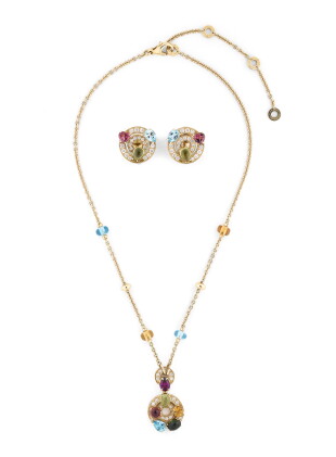 Catalog image of BULGARI | DEMI-PARURE PIERRES DE COULEUR ET DIAMANTS | GEM SET AND DIAMOND DEMI…