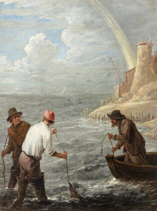 Catalog image of Pêcheurs en bord de mer
