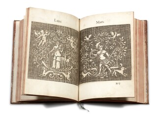 View 1 of Lot 13: Les singvliers... povrtraicts d'ouurages de Lingerie. 1589. + Les secondes oevvres de Lingerie.