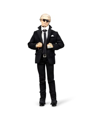 View 1 of Lot 1009: Doll with the effigy of Karl Lagerfeld | Poupée à l'effigie de Karl Lagerfeld 