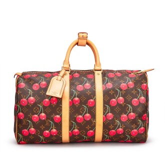 View 1 of Lot 738: Louis Vuitton x Murakami Monogram Cerise Keepall 45, 2005