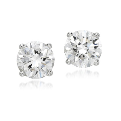 Catalog image of Pair of diamond ear studs
