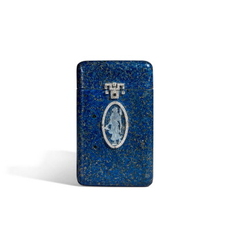 View 1 of Lot 427: Porte-cartes lapis-lazuli, onyx et diamants 