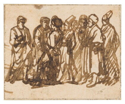 Catalog image of a group of standing figures