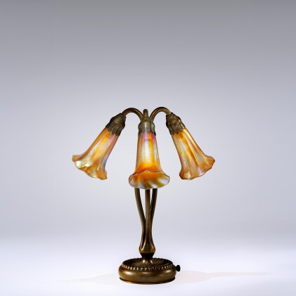Catalog image of Three-Light "Lily" Table Lamp
