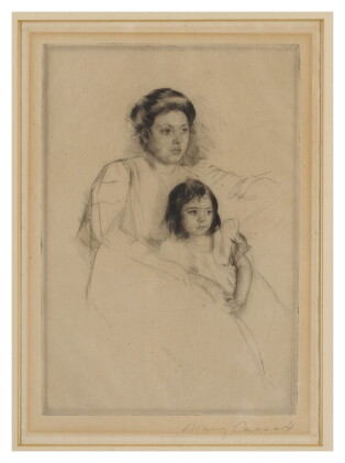 Catalog image of mary cassatt | margot leaning against her mother (b. 175)