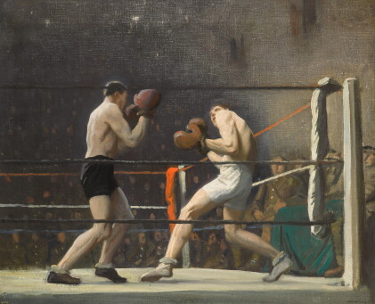 Catalog image of boxing in camp (the light heavy-weights)