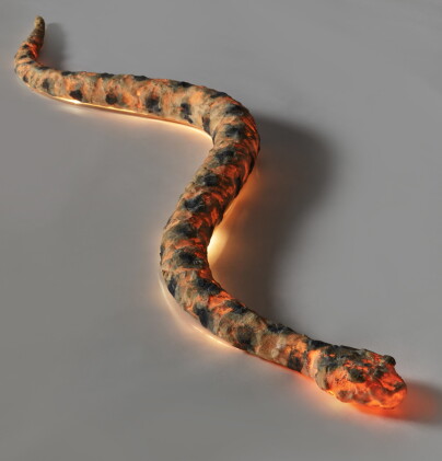 Catalog image of Frank Gehry, Snake Lamp
