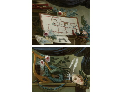 Catalog image of attributed to louis tessier | allegory of the arts; allegory of design and arch…