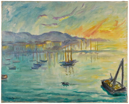Catalog image of Port de Cannes, soleil levant