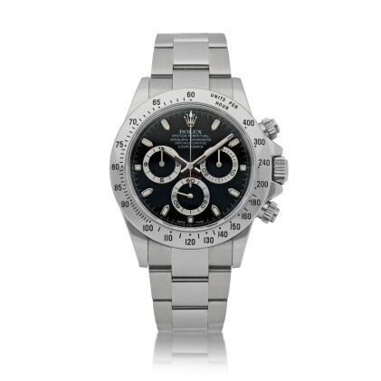 Catalog image of Daytona, Ref. 116520 Stainless steel chronograph wristwatch with bracelet Circa…
