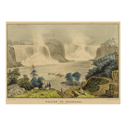 Catalog image of currier & ives (publishers) | niagara falls. from goat island, [and:] falls of …
