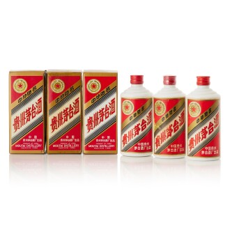 View 1 of Lot 481: 1990年產"五星牌"貴州茅台酒(鐵蓋) Five Star Moutai (Metal Cap) 1990  (3 BT50)