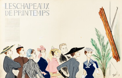 Catalog image of Spring's hats, 1954 | Les chapeaux de Printemps, 1954