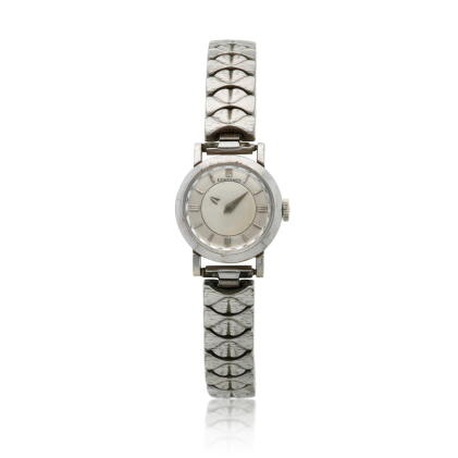 Catalog image of A white gold wristwatch with mystery dial, Circa 1955