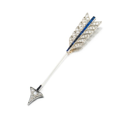 Catalog image of Cartier | Epingle saphirs et diamants | Sapphire and diamond pin
