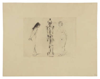 View 1 of Lot 98: The Women and the Skeleton (Schiefler 44; Woll 51)