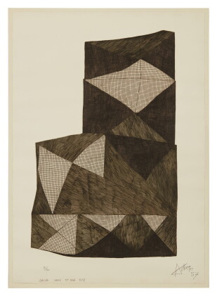 Catalog image of henri georges adam | dalles, sable et eau, no. 7 [flagstones, sand and water, no.7]