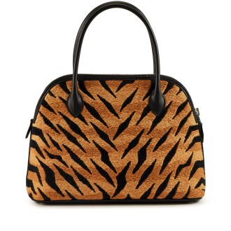 View 1 of Lot 110: Limited Edition Black Swift and Embroidered Tiger Bolide 27 Palladium Hardware, 2018