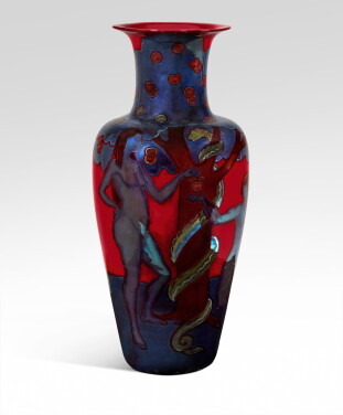 View 1 of Lot 329: Adam and Eve Vase