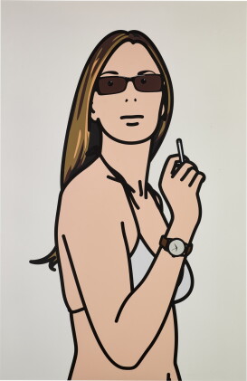 Catalog image of julian opie | ruth smoking 3 (c. 92)