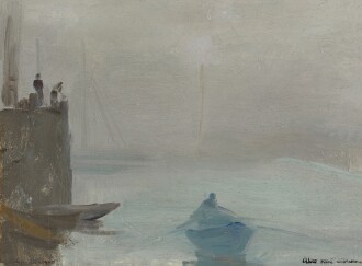 View 1 of Lot 76: Foggy Morning - Monhegan