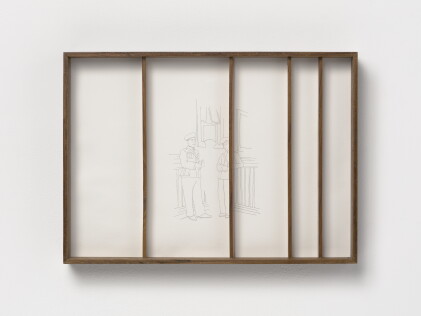 Catalog image of Untitled (Jailed poets drawing)