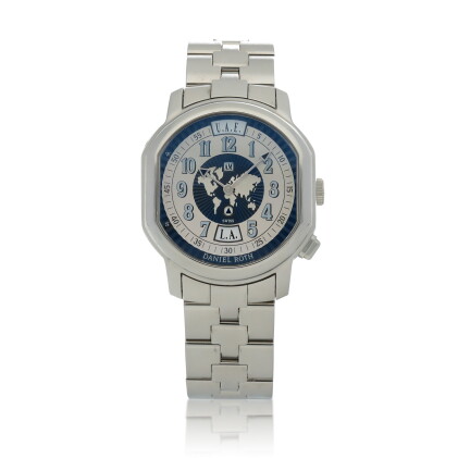 Catalog image of Metropolitan 24 Cities, Ref. 857.X.10 Stainless steel world-time wristwatch wit…