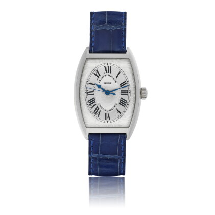Catalog image of franck muller | ref 2852 chronometro, a white gold tonneau form automatic wrist…