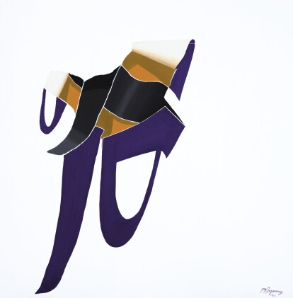 Catalog image of burhan dogancay | purple stocking