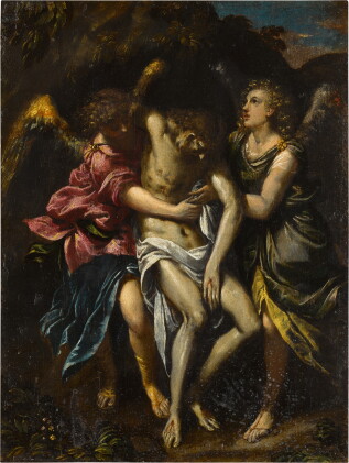 Catalog image of Christ supported by two angels
