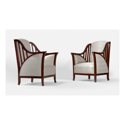 Catalog image of henry van de velde | pair of "havana" armchairs, model no. 1111