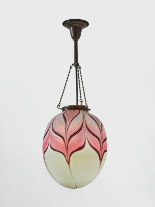 Catalog image of Tiffany Studios, A Rare Decorated Ceiling Light
