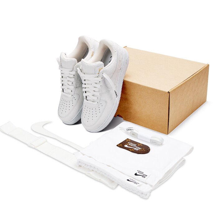 lv x nike air force 1 white