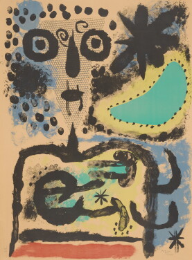View 1 of Lot 75: Personnage nuageux (Mourlot 219)