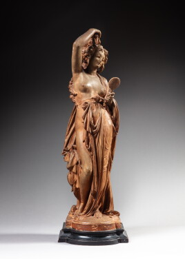 View 1 of Lot 321: Bacchante debout au miroir